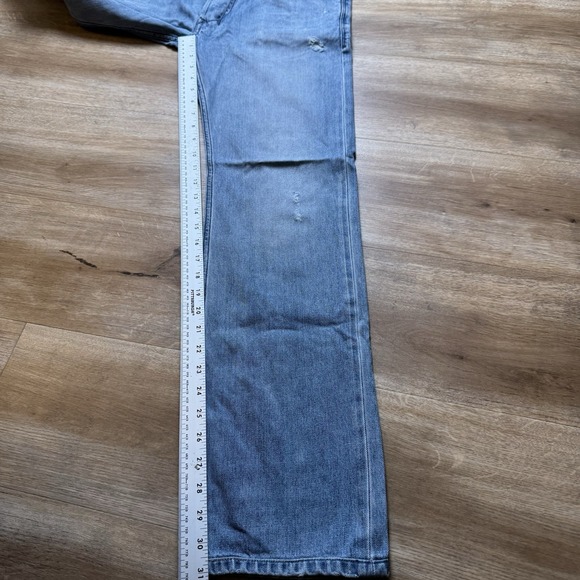 Diesel Jeans Men 32x31 Blue Safado Slim Straight Leg Thrashed Denim Pants 0806K - Picture 13 of 15